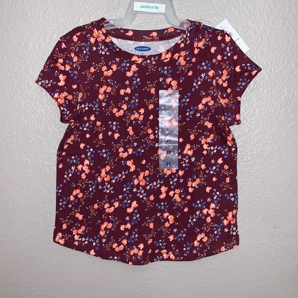 Old Navy Baby and toddler girl floral shirt